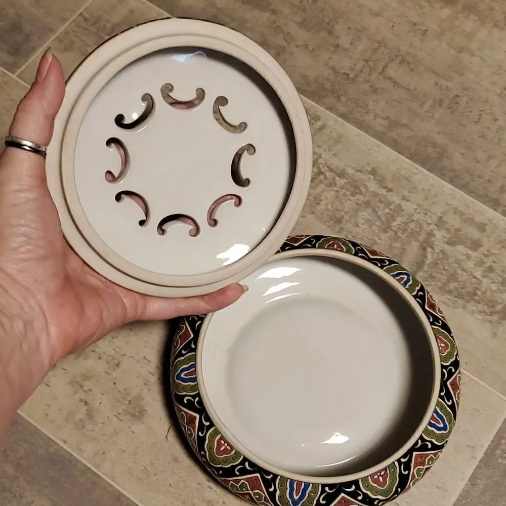 Unique Ceramic Round Potpourri Bowl
